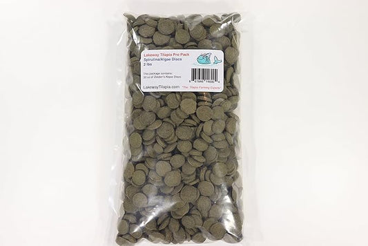 Pro Pack Zeiglers Spirulina Algae Discs Tilapia Food - 2 Pounds