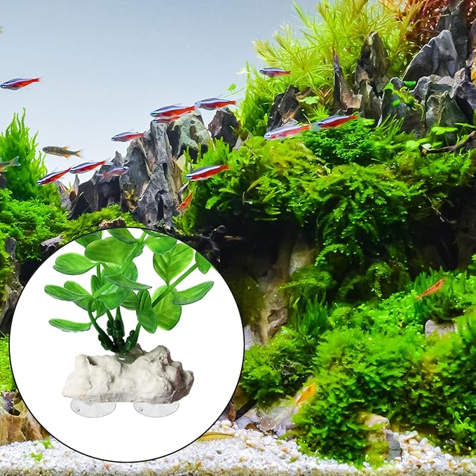 20 Pcs Aquarium Suction Cups,Aquarium Plant Holder,Small Suction Cup Clip for Glass,Fish Tank Suction Cups with 40 Pcs Adjustable Cable Ties