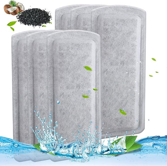6/12 Pack Fish Tank Filter Cartridges for Marina Slim Filters S10/S15/S20 - Quadruple Filtration - Replacement Filter Cartridges for Marina Slim Filters