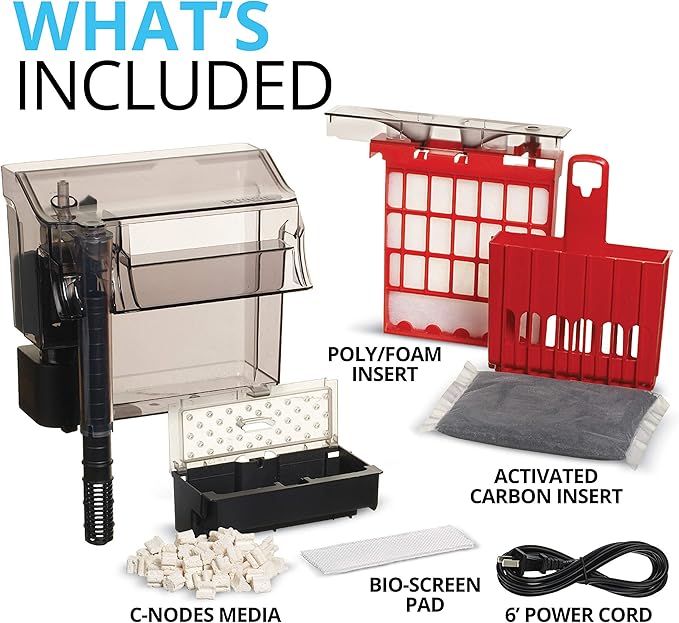Fluval C4 Power Filter, Fish Tank Filter for Aquariums up to 70 Gal.