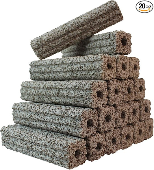 PINVNBY 20 Pcs 6.2-Inch Large Aquarium Filter Media Fish Tank Ceramic Media for Sump Canister Filter,Bakki Showers Filter,Trickle Filter,Aquaculture and Koi Ponds