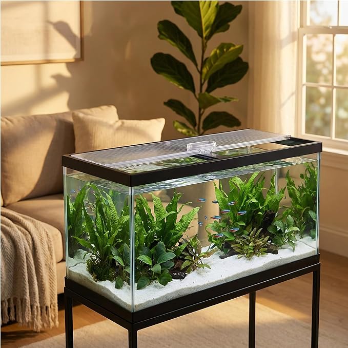 Aquarium Canop Polycarbonate 23.07 x 11.69 x 0.24 for 15/20/29 Gallon Without Center Brace Aquariums Cover Aquarium Lid，Clear