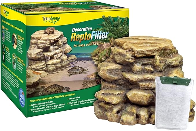 Tetra Decorative ReptoFilter for Newt, Terrarium Filtration, Keeps Water Clear