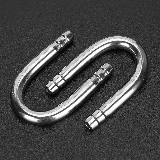 Zerodis 10Pcs Aquarium U-Shape Elbow Pipe Stainless Steel Oxygen Pump CO2 Tubing Aquarium Fish Accessory