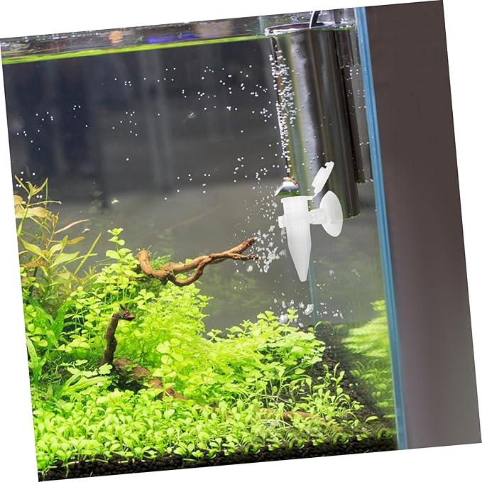 POPETPOP 5PCS Automatic Shrimp Feeder Tube with Suction Cup for Aquarium Mini Shrimp Hatchery Fish Feeding Device Small Fish PET Feeder