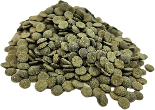 8mm - 1/3" Spirulina & Green Algae Sinking Wafers for Shrimp, Snails, Crabs, Crayfish, Plecos, Catfish, Bottom Fish, All Tropical Fish...WL 11oz Sm Jar