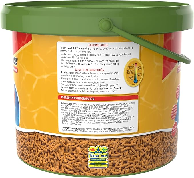 TetraPond Koi Vibrance, Soft Sticks, Easy to Digest Floating Pond Food, 3.31 lbs