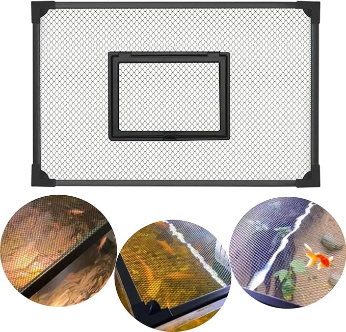 Mesh Aquarium Cover, DIY Replacement, Fine Mesh, Tear Resistant