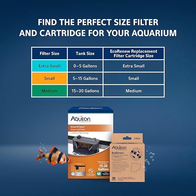 Aqueon QuietFlow Internal Filter with SmartClean Technology, Medium