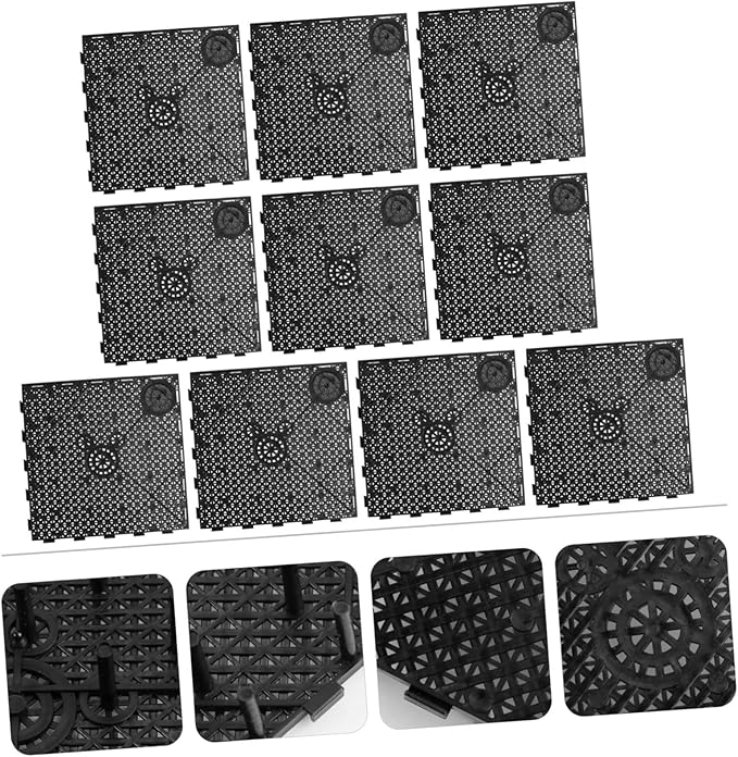 BESPORTBLE 3sets Aquarium Bottom Sturdy PVC Fish Tank Bottom Plate Separator Easy Installation 10pcs*3