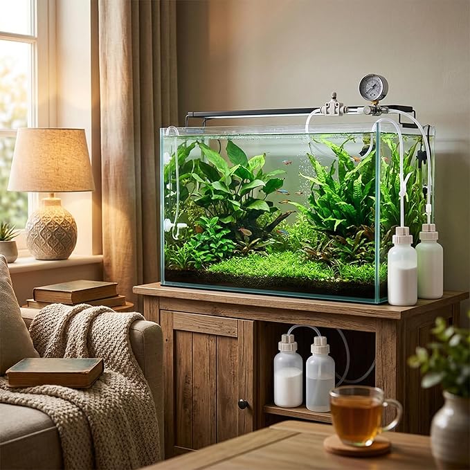 Yosoo DIY CO2 Aquarium Diffuser System Kit, Carbon Dioxide Generator for 20 Gallon Fish Tank