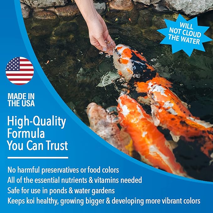 MICROBE-LIFT MLLFGMD Fruits and Greens Floating Fish Food Sticks for Ponds, Water Gardens, and Fountains, Safe for Live Goldfish and Koi, 2 Pounds