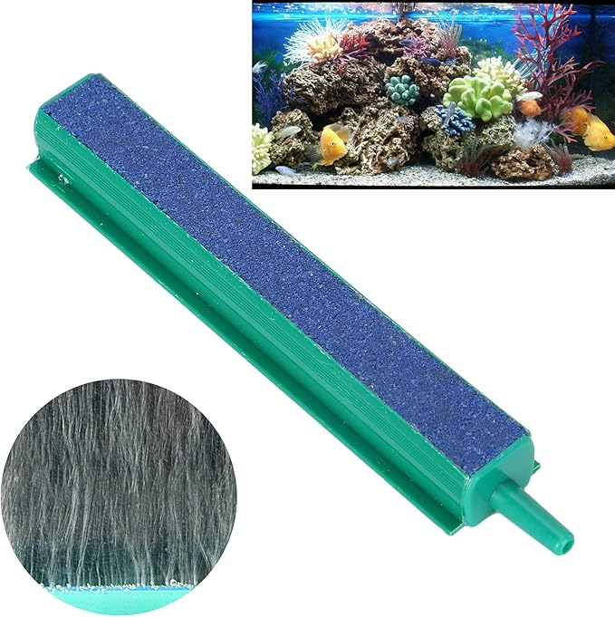 GLOGLOW Nan Air Stone Bar, Sand Bar for Aquarium, Efficient Bubble Release and Heat Dissipation, 20cm Long for Fish Tank Oxygenation Fish Tank and Accessories (Length 10cm)