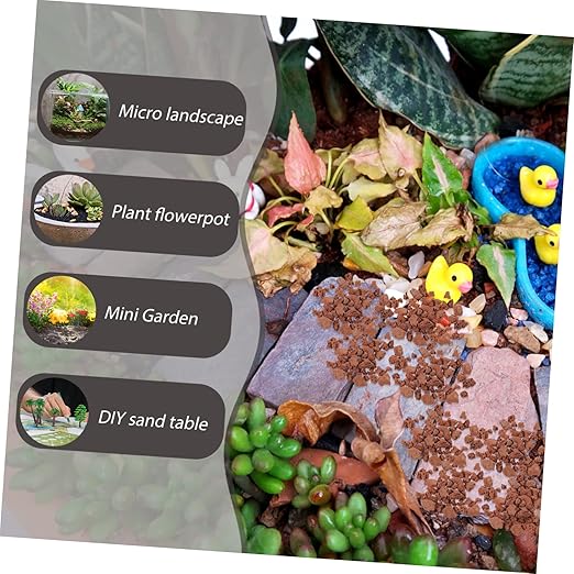 FRCOLOR 1bag Miniature Decorative Stone for Fish Tanks Sand Table and Model Railroads Bag of Volcanic Rocks for Landscape and Scenery Decor