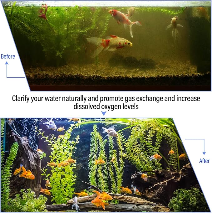 Hortsun 300 Pieces Bio Balls Pond Filter Aquarium Filter Media 1.26 Inch Saltwater Aquarium Filter Biochemical Cotton Pond Filter Accessories and 5 Pieces Black Mesh Bags for Fountain Fish Tank