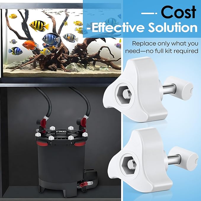 12 Pack Replacement Parts Compatible with Fluval Canister Filters, Lid Fastener Compatible with Fluval FX6 FX5 FX2 FX4, Secure Fit and Long Lasting