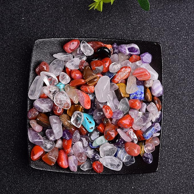 50/100g Natural Stone Gravel Crystal Quartz Mineral Agate Specimen Gemstone Home Aquarium Decoration,Colorful Crystal,100g