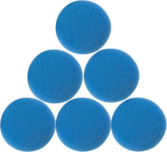 Blue Coarse Foam Media Filter Pads Suitable for Eheim Classic 2215/350 2616151(Pack of 6)