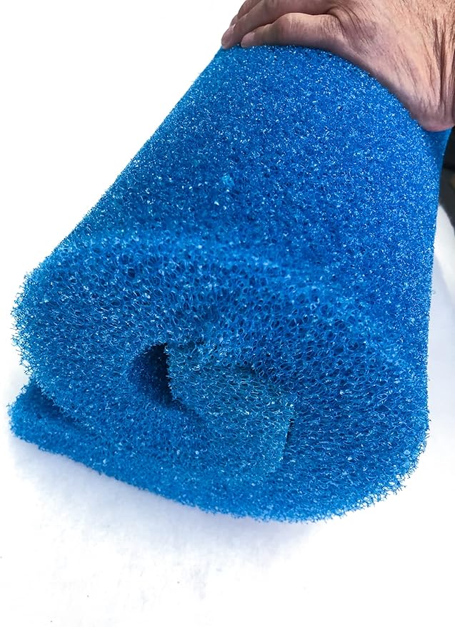 ViaAqua Aquarium Bio Sponge Filter Media Pad, 23.6" x 17" x 2", Open Cell Foam Cut-to-fit Matten Filter Fish Tank Sump Divider