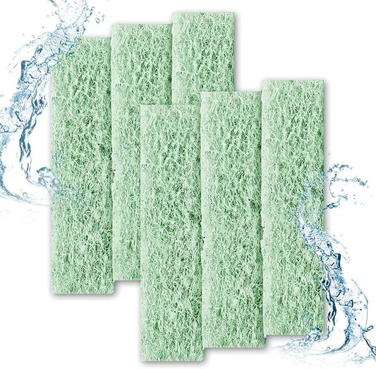 6pcs Filter Pads for Aqueon, Fish Tank Carbon Filter Pads Ammonia & Phosphate Reducer Aquarium Filter Accessories for Aqueon QuietFlow LED PRO Model 10 (Green)