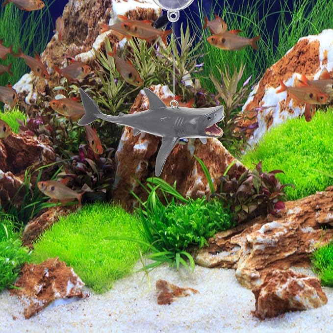 Beaupretty 2 Sets Fish Decoration Fish Tank Floating Decorations Fish Tank Accessories Sharks Aquarium Layout Prop