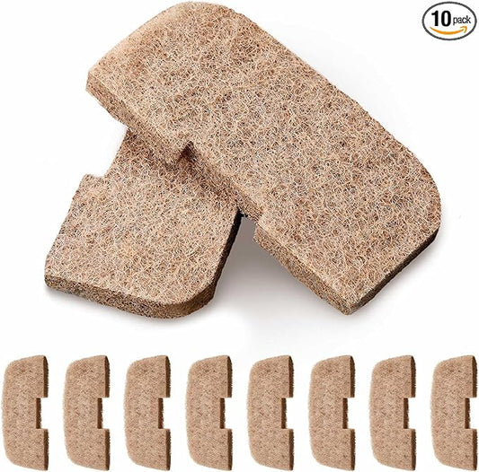 Threlaco 10 Pack Compatible with Fluval 106/206/107/207 Ammonia Remover Pads, Aquarium Canister Filter Media Replacement Pads for Fish Tank