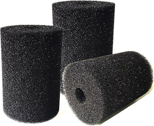 3 Pack Foam Filter Sponges for Canister Filters for Aquaclear 70/110 Filters X-Large Overflow Filter Box Intake Round Pre-Filter 5.91" x 4.13"