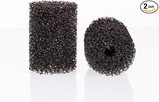 UNEAK 2-Pack Medium Premium Pre Filter Sponge Aquarium Intake High-Porosity Foam Roll Fish Tank Shrimp Beta Baby Fish Replacement Foam Cover Filtration Freshwater Saltwater 5-20 Gallons Easy to Clean