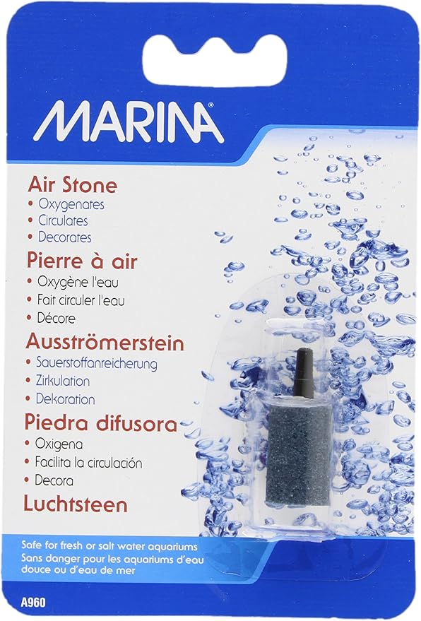 Marina Air Stone Aquarium Decor, Cylinder, 1-1/2-Inch
