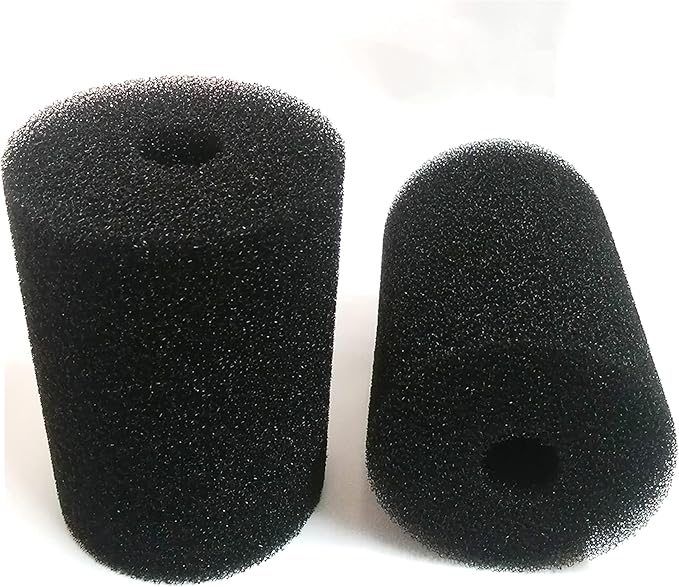 X-Large Foam Filter Sponges for Canister Filters and Aquaclear 70/110 Filters Overflow Filter Box Intake Round Pre-Filter 5.91" x 4.13", 2 Pack