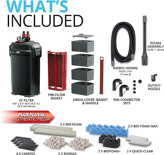 Fluval 407 Perfomance Canister Filter - For Aquariums Up To 100 Gallons - Aquarium Canister Filter