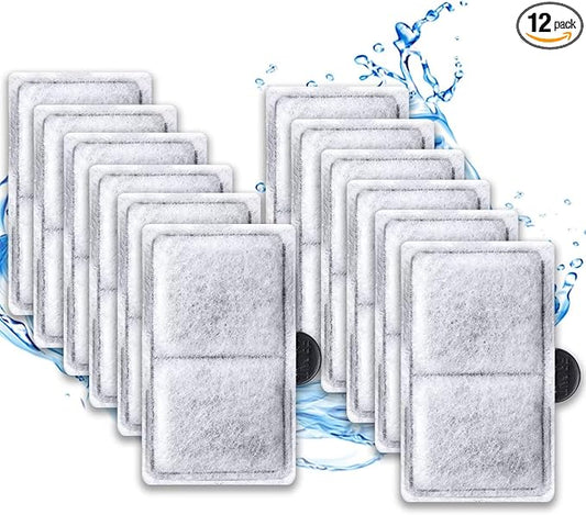 EF-S Filter Cartridges for EF-S Element and BF5 BETTAFLO, 3.7 x 2 Inch Aquarium Filter Cartridge Replacement for Small Fish Tanks (12 Pack)