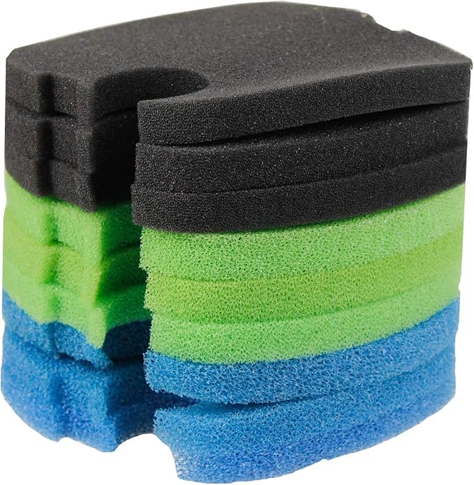 AQUANEAT 9 pcs Replacement Aquarium Canister Filter Pads Compatible with SUNSUN HW-304B/404B/704B/3000 CF500 Filter Pads Bio Sponges