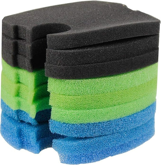 AQUANEAT 9 pcs Replacement Aquarium Canister Filter Pads Compatible with SUNSUN HW-304B/404B/704B/3000 CF500 Filter Pads Bio Sponges