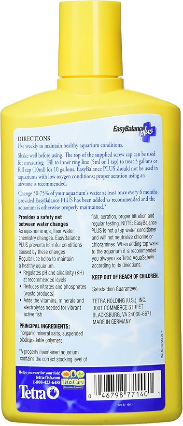 Tetra 77140 EasyBalance PLUS Water Conditioner, 16.9-Ounce