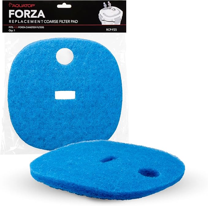 Aquatop Replacement Coarse Blue Filter Pad – Fits Forza FZ5 Canister Filters, Aquarium Filter Refills, Keeps Water Crystal Clear, Fish Filter Cartridge for Dirt & Debris