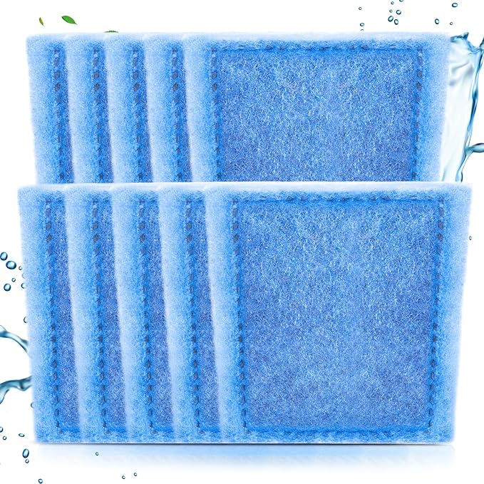 Umlecoa 10 Pack Rite-Size C Filter Cartridges Compatible with MarineLand Penguin PRO Power Filters 275/375 & Original Penguin Power Filters 200/350 - Rite-Size C Replacement Filter Cartridges