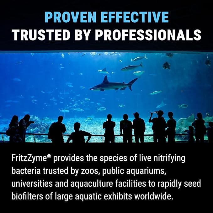 Fritz Aquatics FritzZyme 7 Live Nitrifying Bacteria Naturally Removes Amonia & Nitrite for Freshwater Fish (1-Gallon)