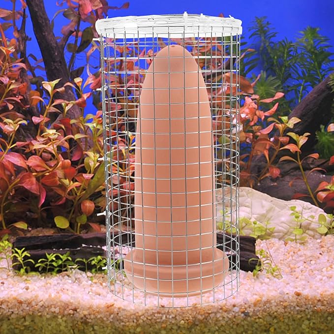 Hemobllo Fish Spawning Barrel 9X4X4 Inch Breeding Bucket for Angelfish and Shrimp Aquarium with Easy Clean Design and Decorative Use