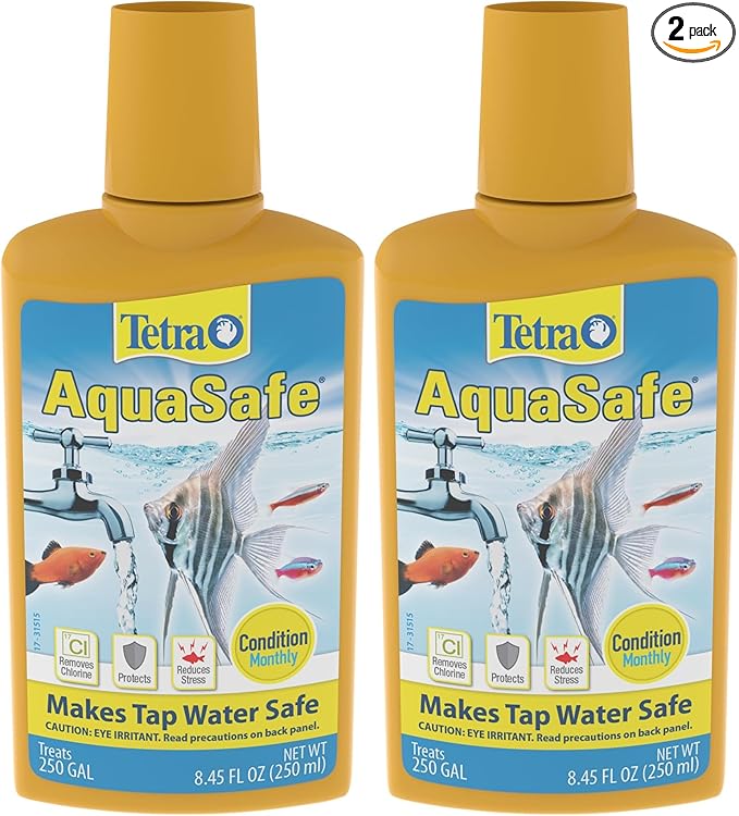 Tetra 16172 AquaSafe Fish Tank Water Conditioner, 8.45 fl oz (Pack of 2)