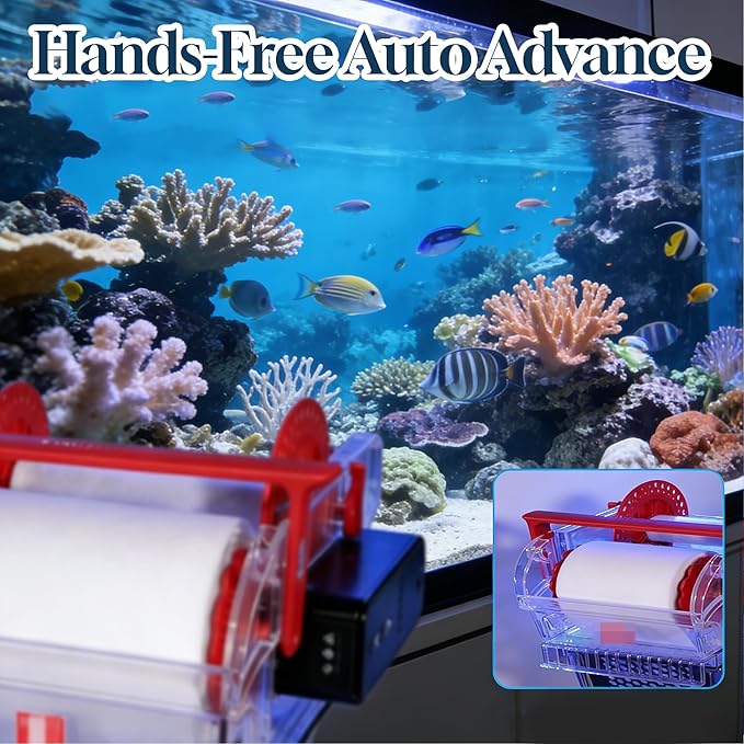 PurifyLogix Fleece Roll Replacement for Red Sea 1200, Efficient Filtration Media for ReefMat 1200, Ideal Filter Media for Coral & Reef Aquarium Maintenance, 115' Long * 6.7" High