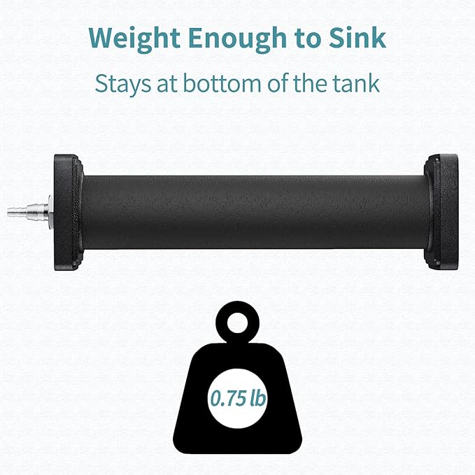 Pawfly Aquarium 8 Inch Air Stone Cylinder for Larger Pump Bubble Diffuser for Outdoor Pond Garden Circulation System and Large Fish Tanks