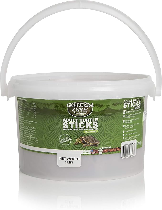 Omega One Adult Turtle Sticks, Floating, 11 mm, 2 lb Bucket