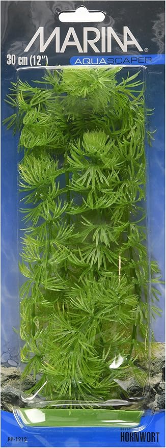 Marina Aquascaper Fish Tank Decorations, Hornwart Plant, 12-Inch