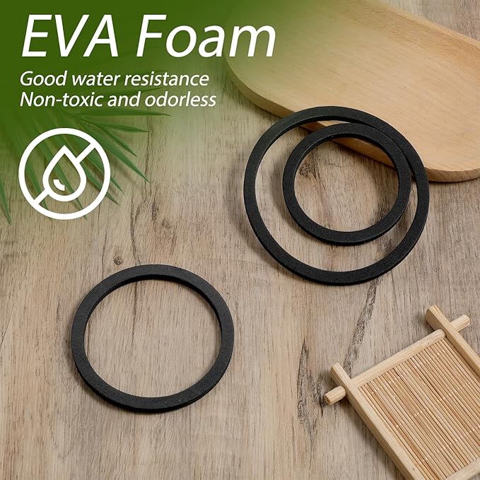 12 Pcs Aquarium Floating Plant Ring Round Fish Feeding Ring Floating Plant Corral Fish Feeder Black 3 Sizes Fish Accessories for Fish Tank Keep in Place Out of Filter