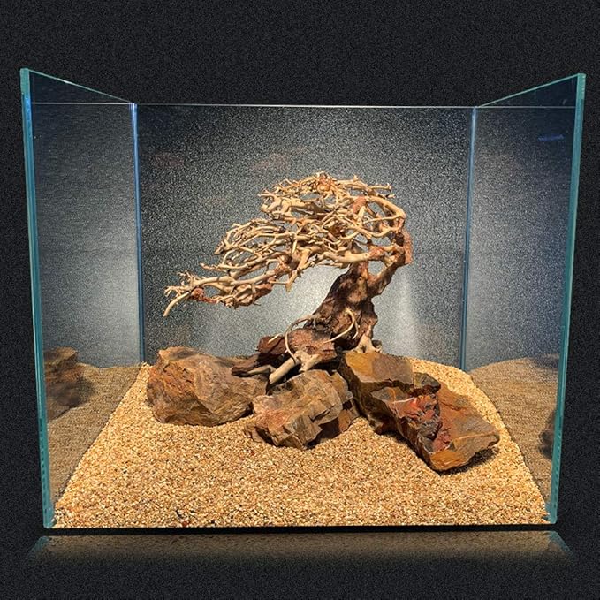 Amtra - Oriental Wind 3 wood, handmade, for aquarium, 30X13X23 CM