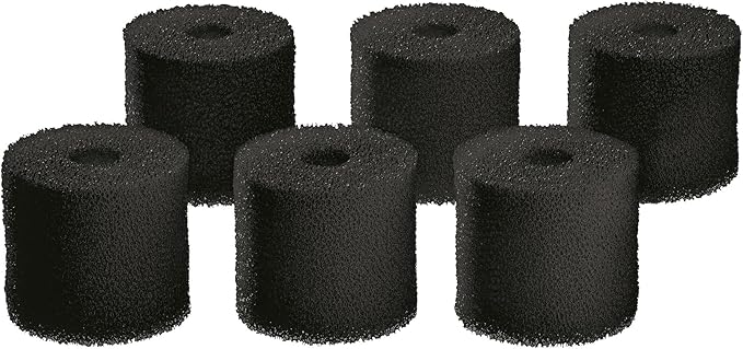 OASE Indoor Aquatics Carbon Pre-Filter Foam Set of 6 for The Biomaster, Black