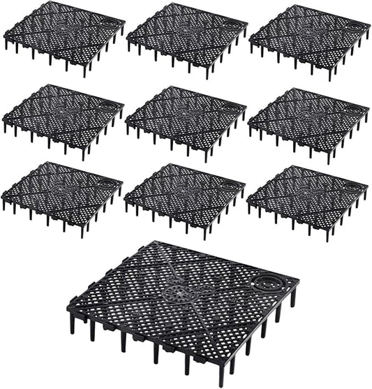 10 Pcs Aquarium Filter Bottom Tray Grid Aquarium Fish Tank Divider Premium Aquarium Filter Plate for Tank Bottom - Efficient Sand Gravel Board