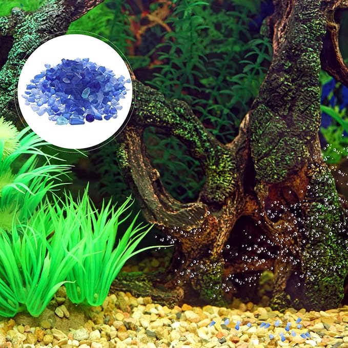 Abaodam 1 Set Aquarium Gravel Fairy Garden Rocks Aquarium Stone Decor Pebbles Fish Tank Rock Sand Fish Tank Gravel Stones Freshwater Glass Sand Container Supplies