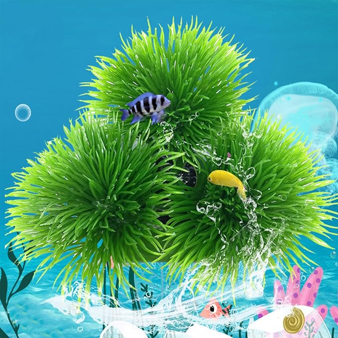 Tyenaza Fish Breeding Grass, Aquarium Fish Tank Plastic Plants Ornamental Fish Betta Resting Spawning Bed Plastic Aquarium Plants Fish Tank Supplies